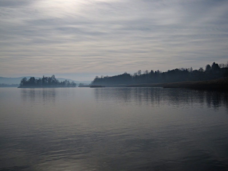 [Foto dell'Isolino Virginia sul Lago di Varese]
