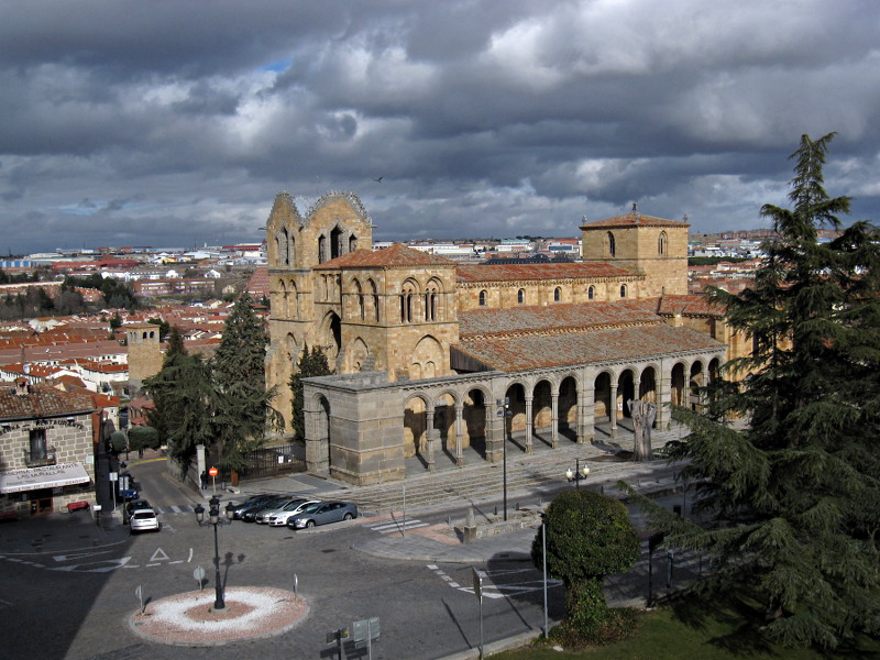 [Basilica di San Vicente vista dalle mura di Avila]