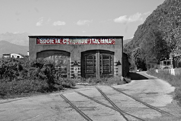 [Il raccordo dello stabilimento Ponte della Società Ceramica Italiana
(Laveno, 22 aprile 2017)]
