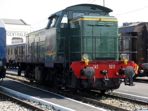 [Locomotiva diesel-elettrica FS D141.1011.  Milano, 24 marzo 2019.]