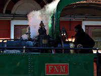 [Particolare della locomotiva a vapore FMN 200-05.]