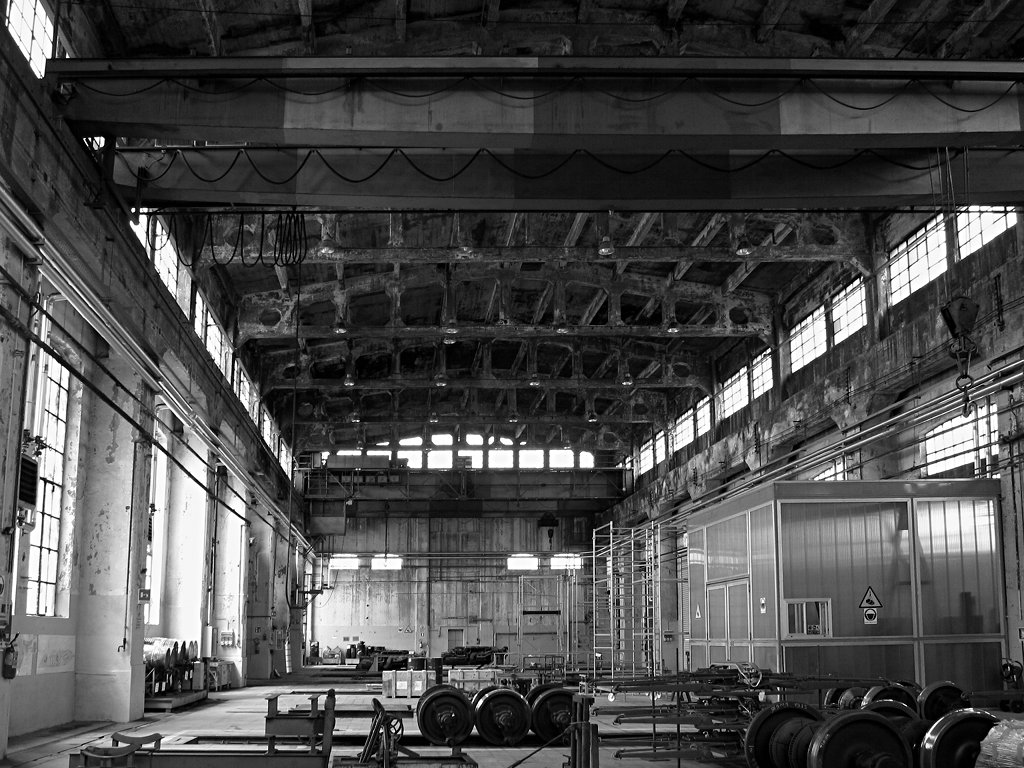 [Interno
dell'officina media di Torino Smistamento]